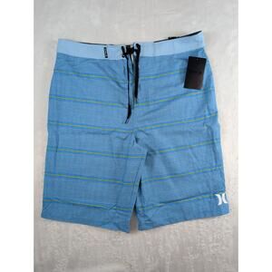 Hurley Youth Boys Board Shorts Swim Trunks Size 20/30 Indo Blue Beach NWT